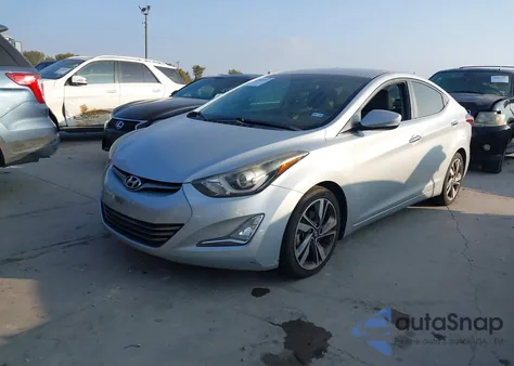 2014 Hyundai Elantra Limited from USA, damaged, VIN 5NPDH4AE3EH474854